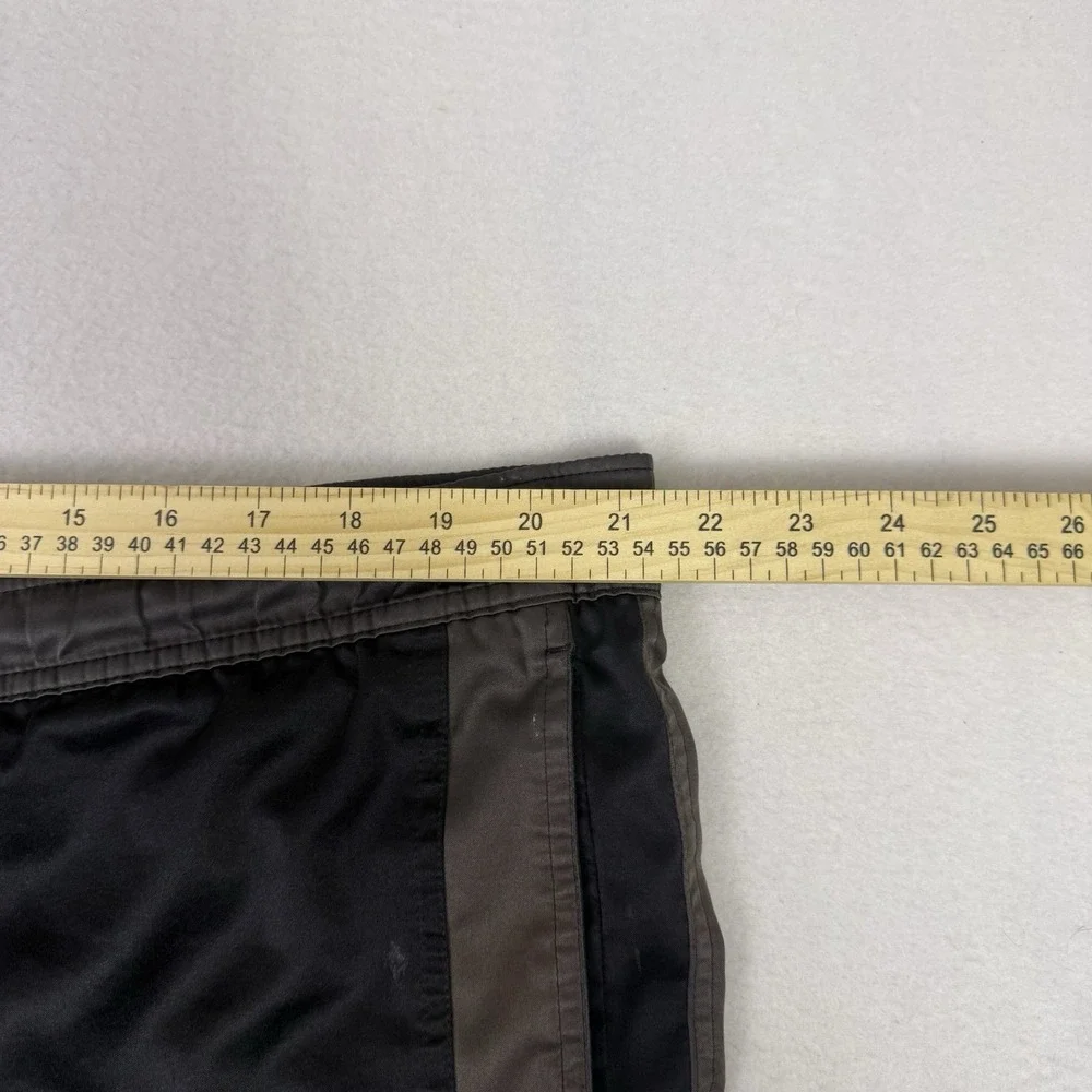 Vintage Nike Board Shorts Mens XXL Black Brown Swim‎ Trunks Y2K Swoosh